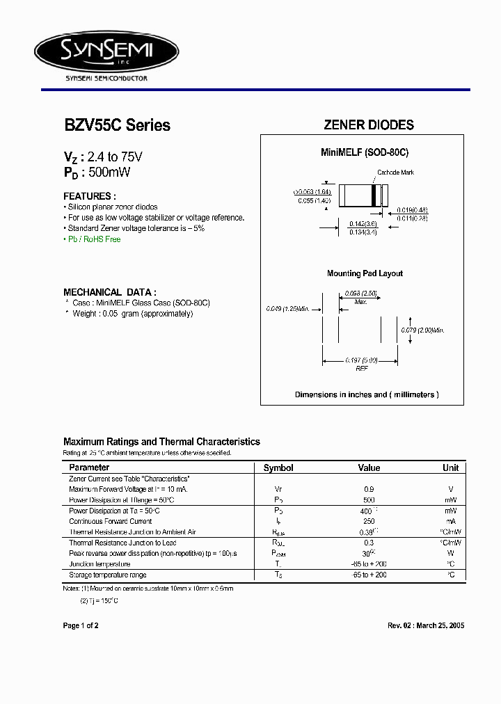 BZV55C20_4560108.PDF Datasheet
