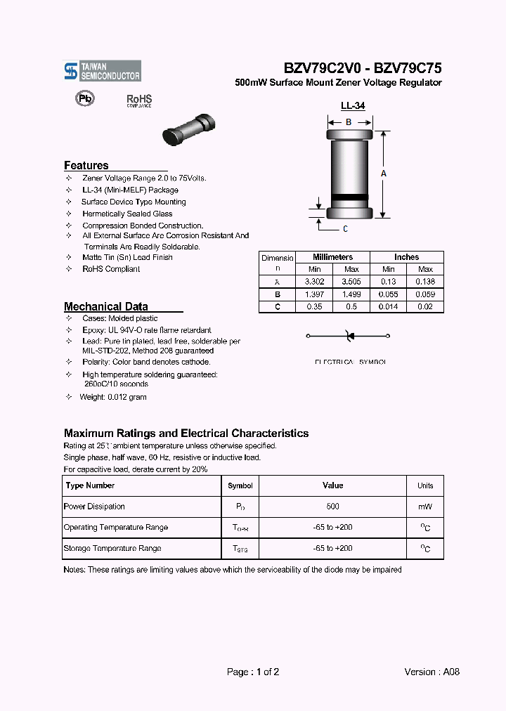 BZV79C30_4709500.PDF Datasheet