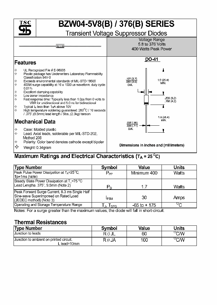 BZW04-376B_4343940.PDF Datasheet