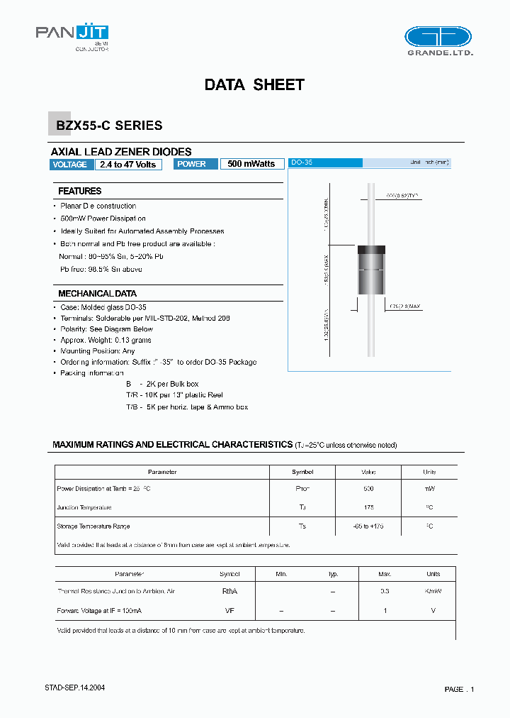 BZX55-C2V4_4488506.PDF Datasheet