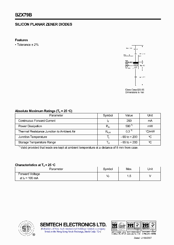 BZX79B3V0_4538383.PDF Datasheet