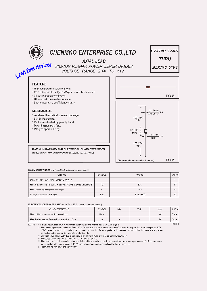 BZX79C2V4PT_4453279.PDF Datasheet