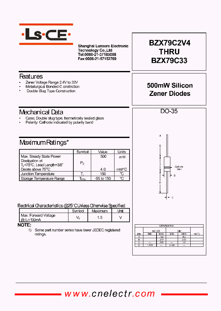 BZX79C30_4709499.PDF Datasheet