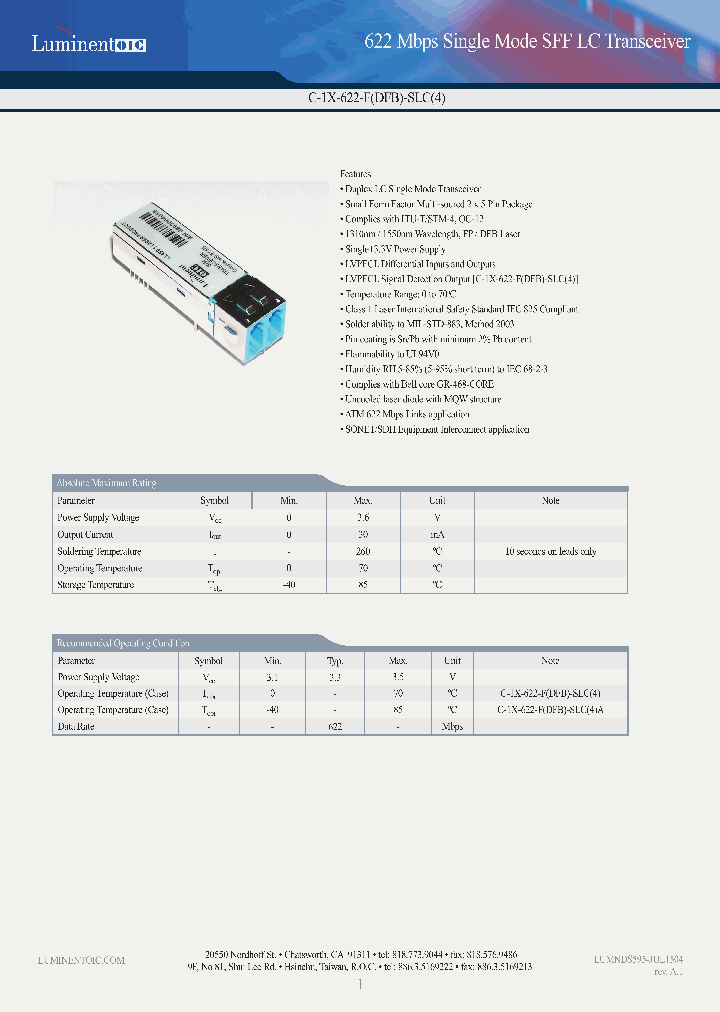 C-15-622-FDFB-SLC4_4497893.PDF Datasheet