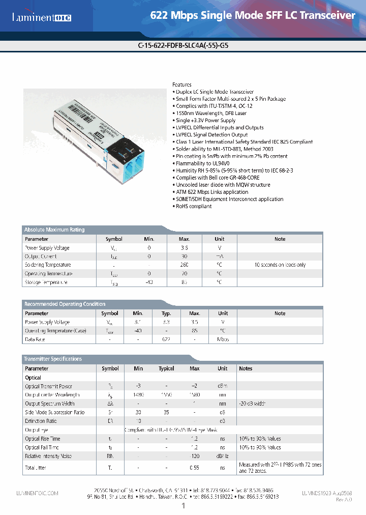 C-15-622-FDFB-SLC4A-G5_4747884.PDF Datasheet