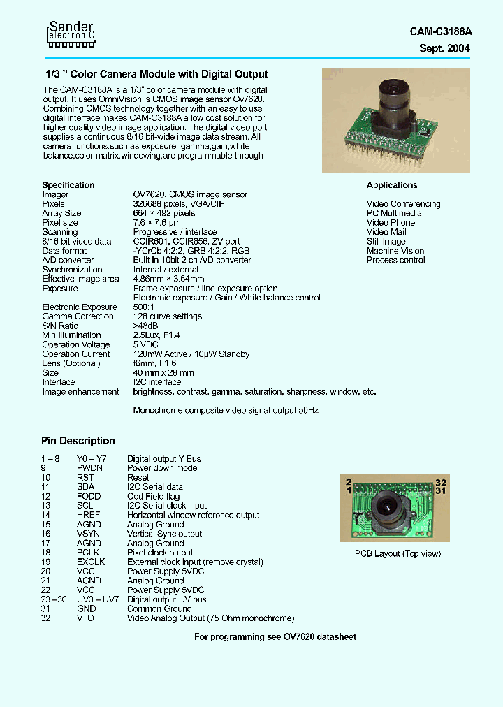 CAM-C3188A_4189978.PDF Datasheet