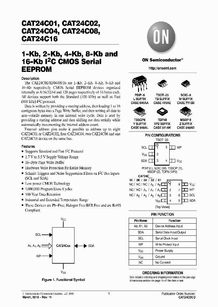 CAT24C01_4613816.PDF Datasheet