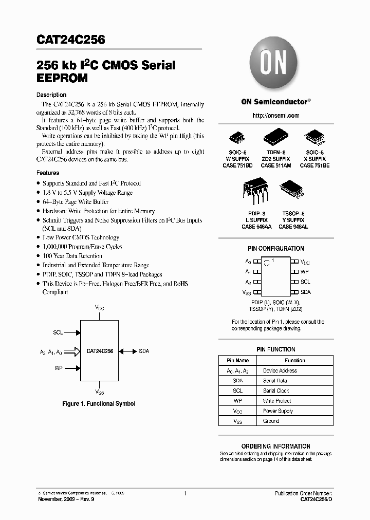 CAT24C256ZD2I-GT2_4770161.PDF Datasheet