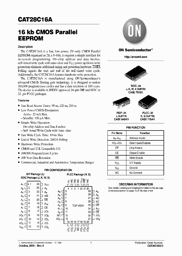 CAT28C16ALI-12T_4633482.PDF Datasheet