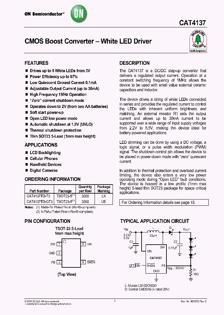 CAT4137TD-GT3_4429714.PDF Datasheet