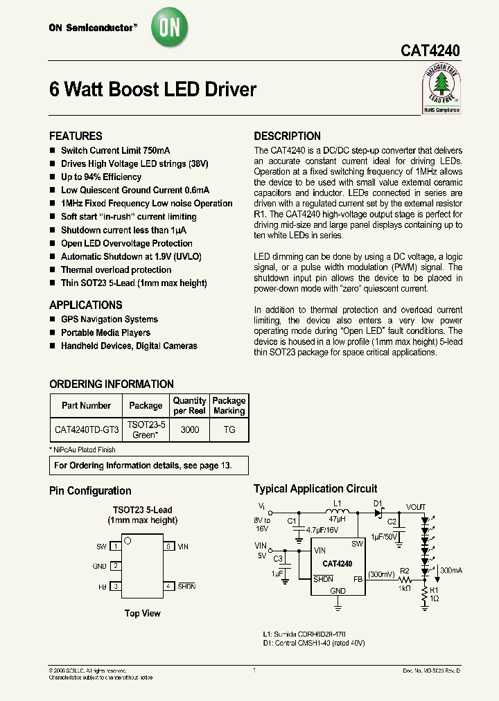CAT4240TD-GT3_4627435.PDF Datasheet