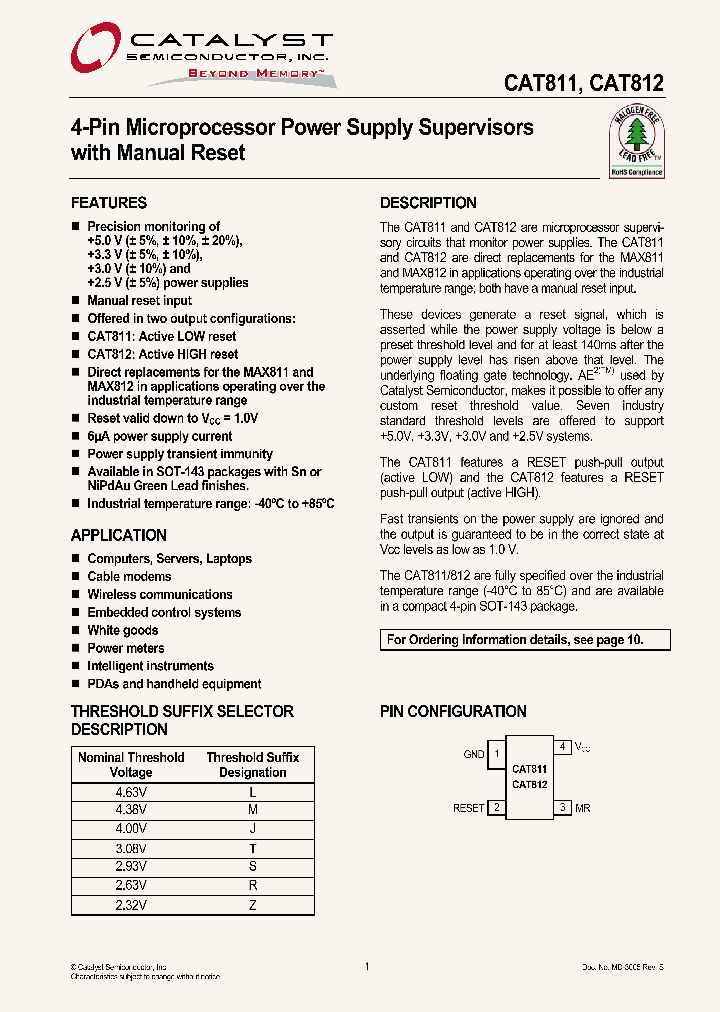 CAT811LTBI-GT10_4169982.PDF Datasheet