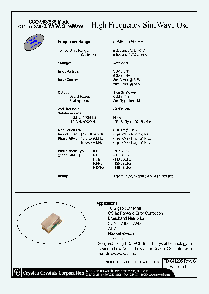CCO-983_4778157.PDF Datasheet