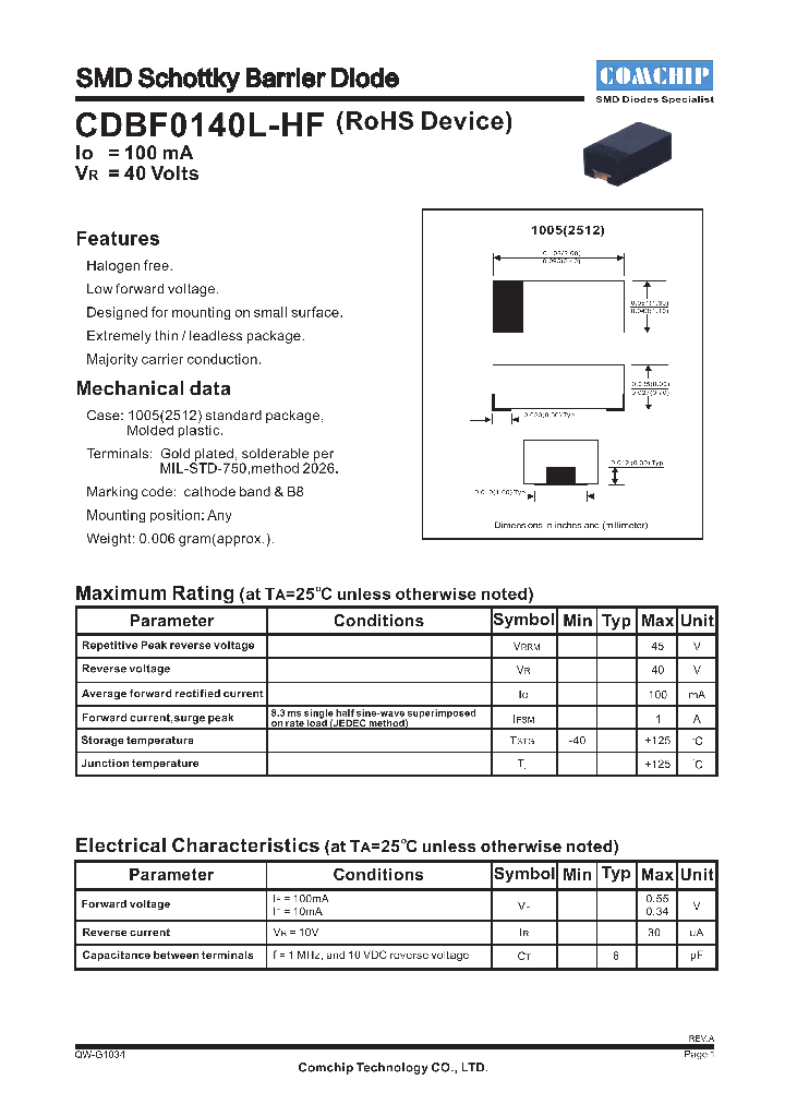 CDBF0140L-HF_4668464.PDF Datasheet