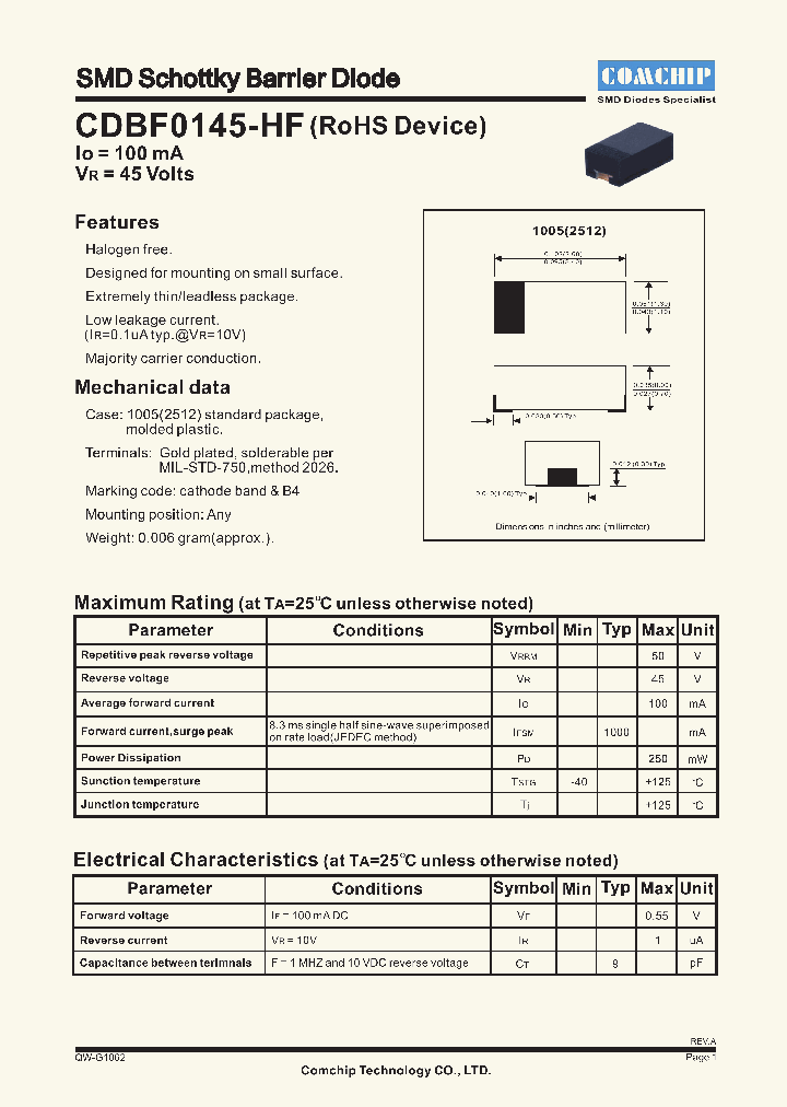 CDBF0145-HF_4668466.PDF Datasheet