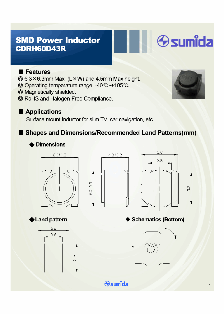 CDRH60D43RNP-100MC_4655735.PDF Datasheet