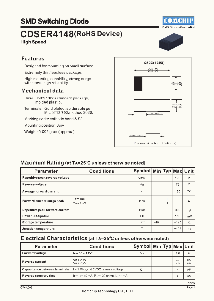 CDSER4148_4605872.PDF Datasheet