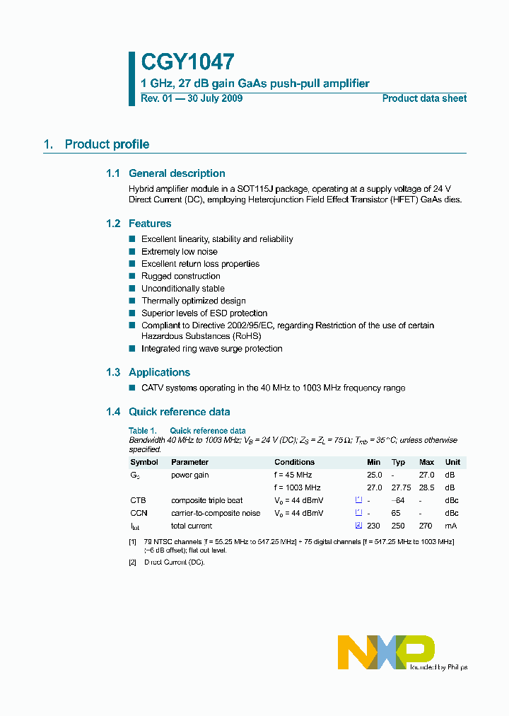 CGY1047_4600472.PDF Datasheet