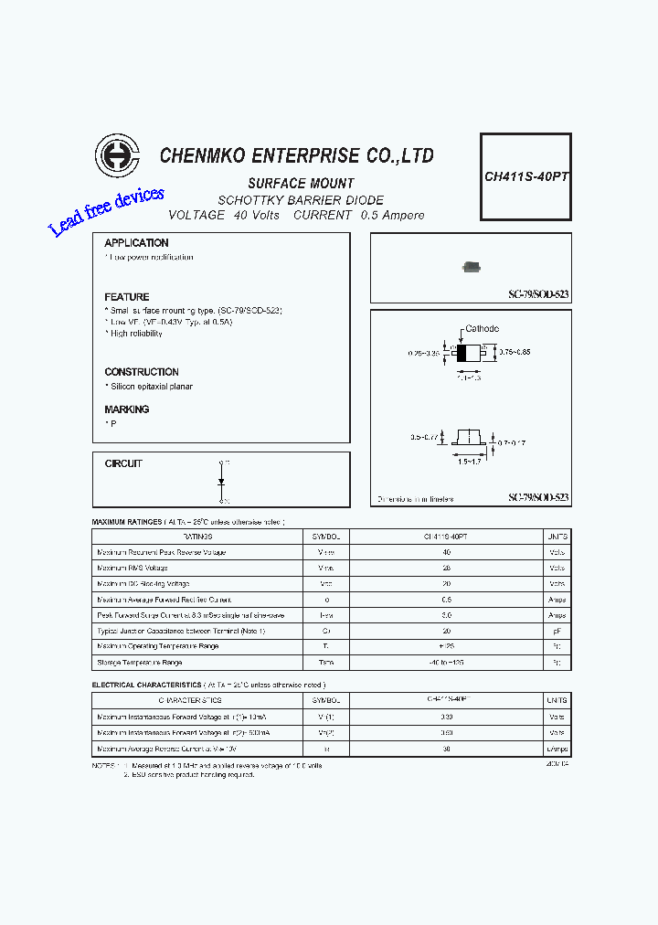 CH411S-40PT_4687101.PDF Datasheet