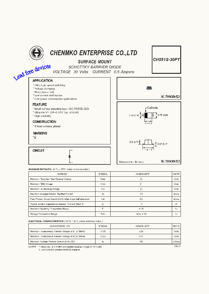 CH551S-30PT_4687135.PDF Datasheet