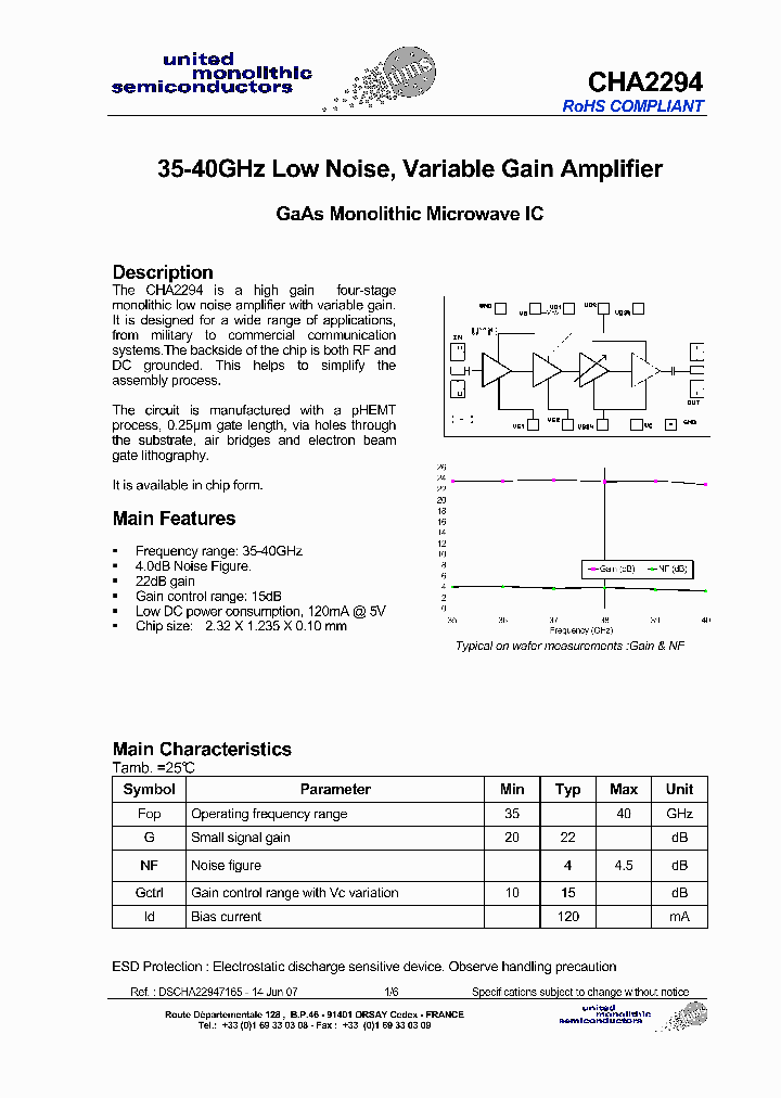 CHA2294-99F00_4207343.PDF Datasheet