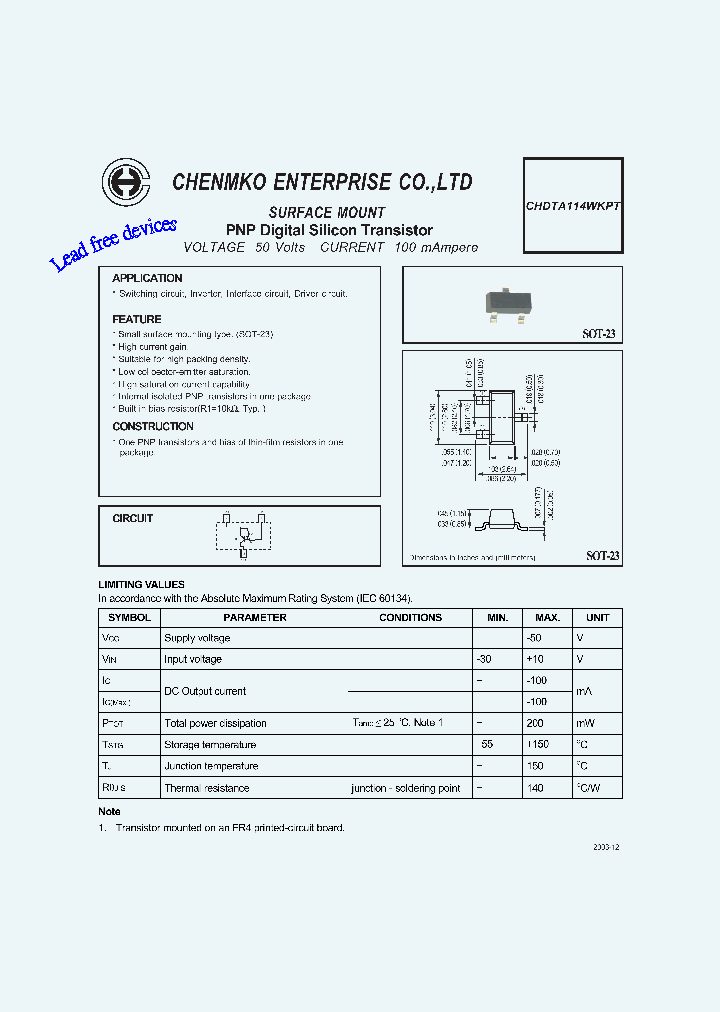 CHDTA114WKPT_4566215.PDF Datasheet