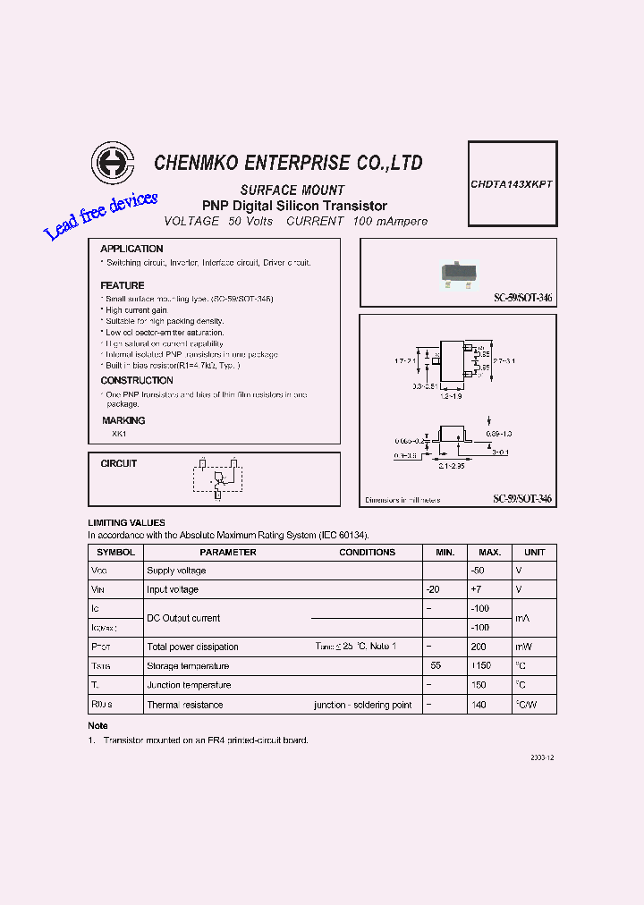 CHDTA143XKPT_4610755.PDF Datasheet