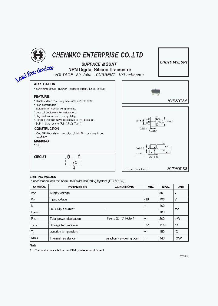 CHDTC143EUPT_4594343.PDF Datasheet