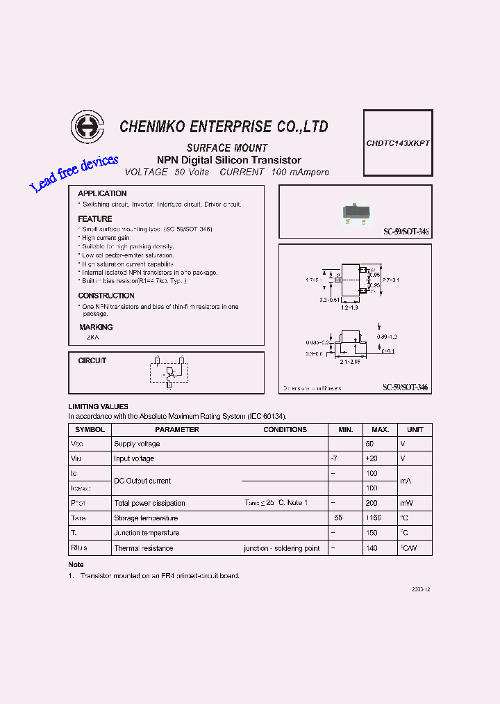 CHDTC143XKPT_4594347.PDF Datasheet