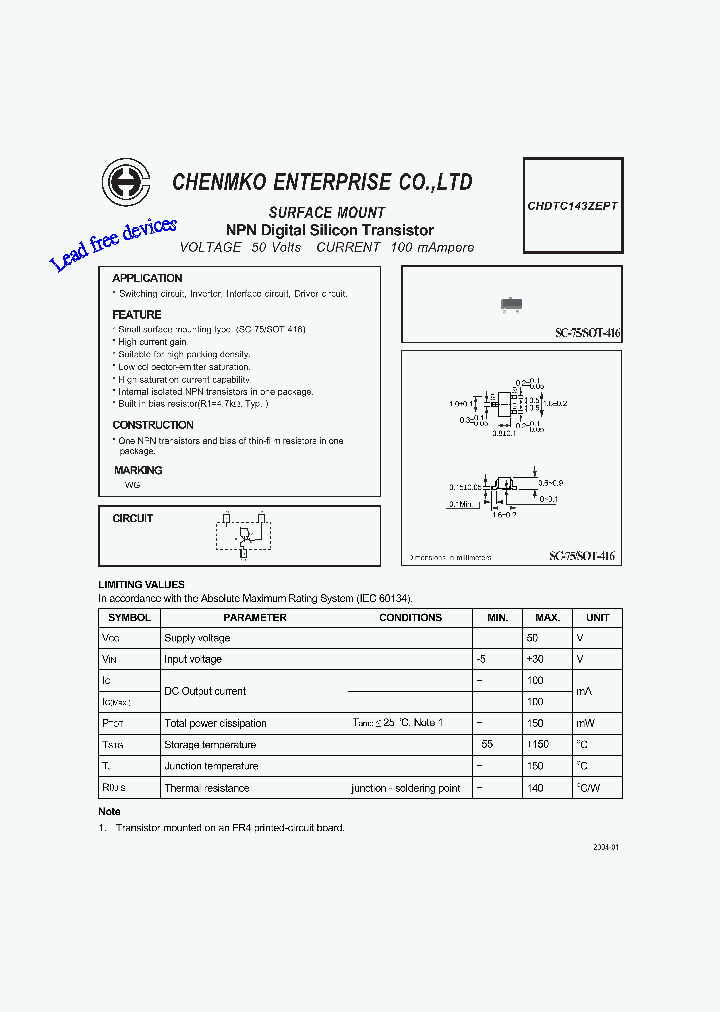 CHDTC143ZEPT_4551536.PDF Datasheet