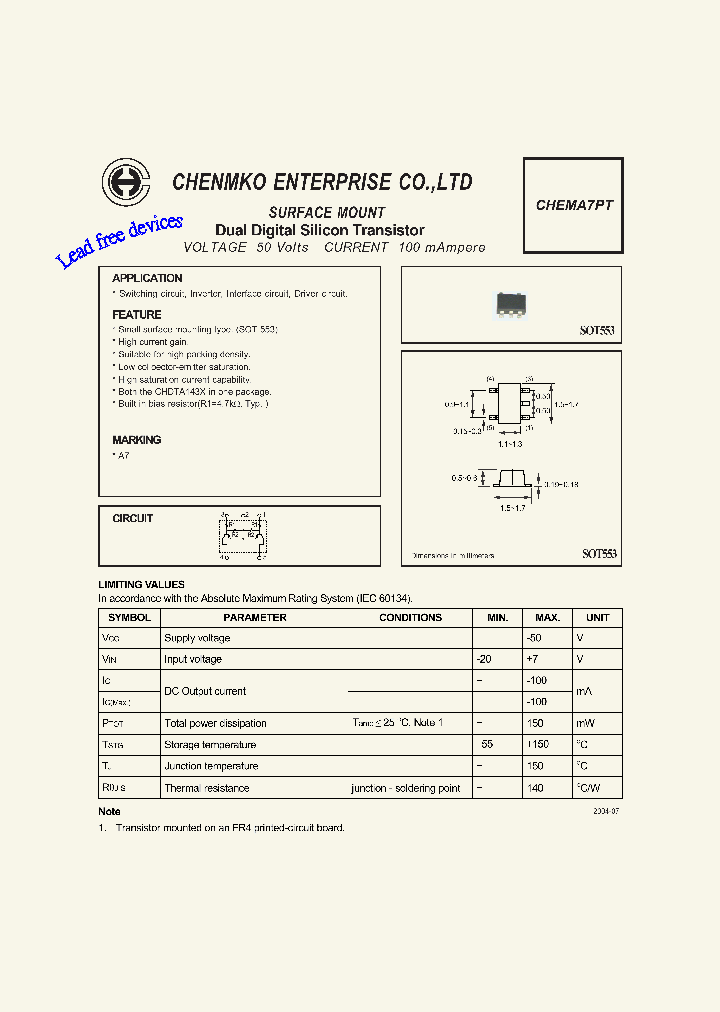 CHEMA7PT_4543313.PDF Datasheet