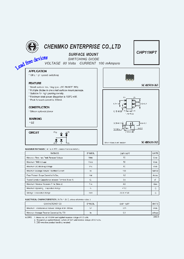 CHP11NPT_4500465.PDF Datasheet