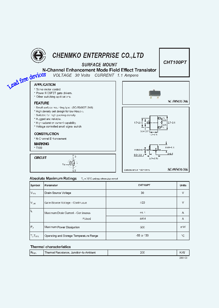CHT100PT_4681426.PDF Datasheet