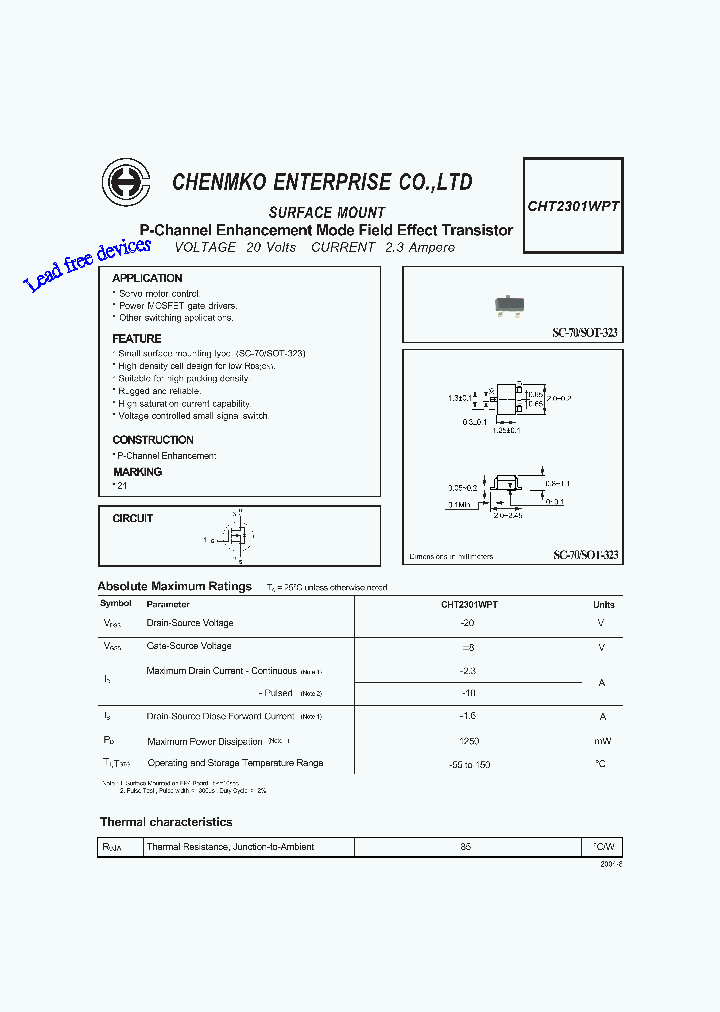 CHT2301WPT_4681414.PDF Datasheet