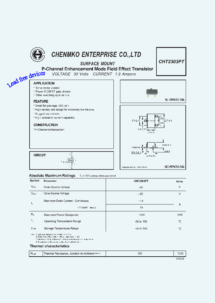 CHT2303PT_4681410.PDF Datasheet