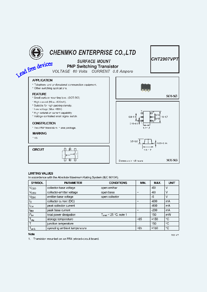 CHT2907VPT_4681419.PDF Datasheet