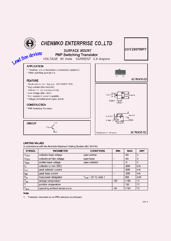 CHT2907WPT_4681420.PDF Datasheet