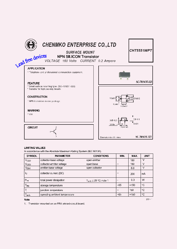 CHT5551WPT_4745466.PDF Datasheet
