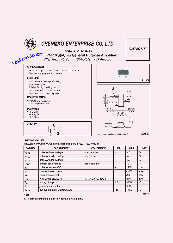 CHT807PT_4628453.PDF Datasheet