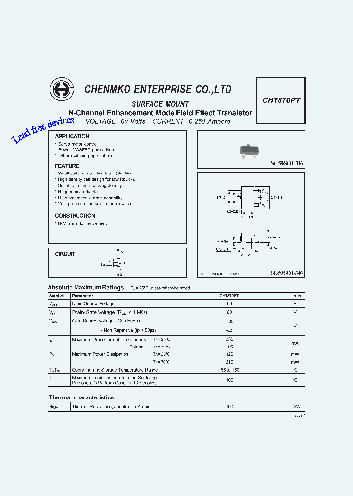 CHT870PT_4681929.PDF Datasheet