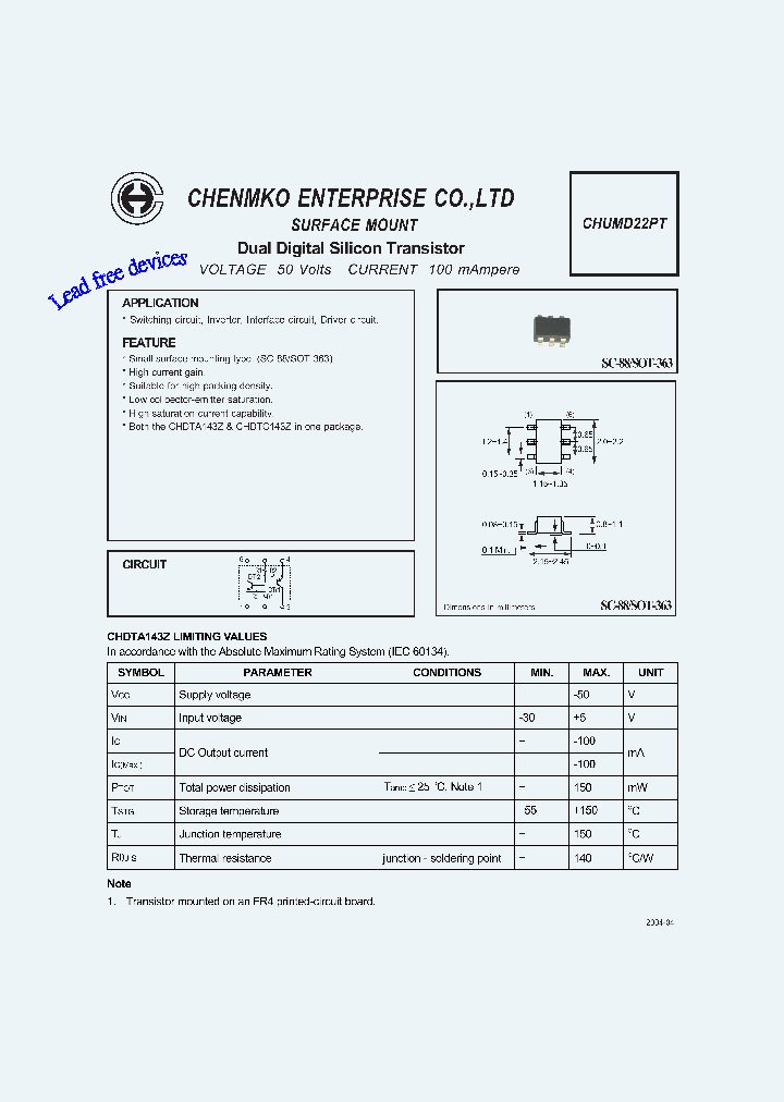 CHUMD22PT_4454372.PDF Datasheet