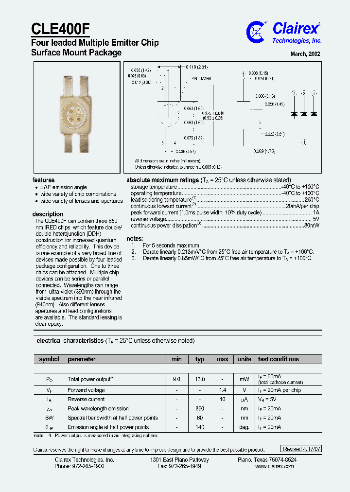 CLE400F_4618113.PDF Datasheet
