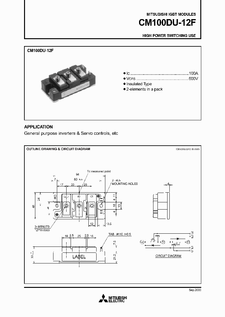 CM100DU-12F_4325987.PDF Datasheet