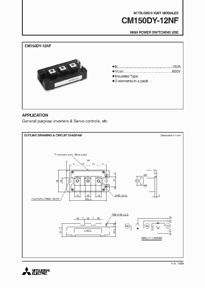 CM150DY-12NF09_4620883.PDF Datasheet