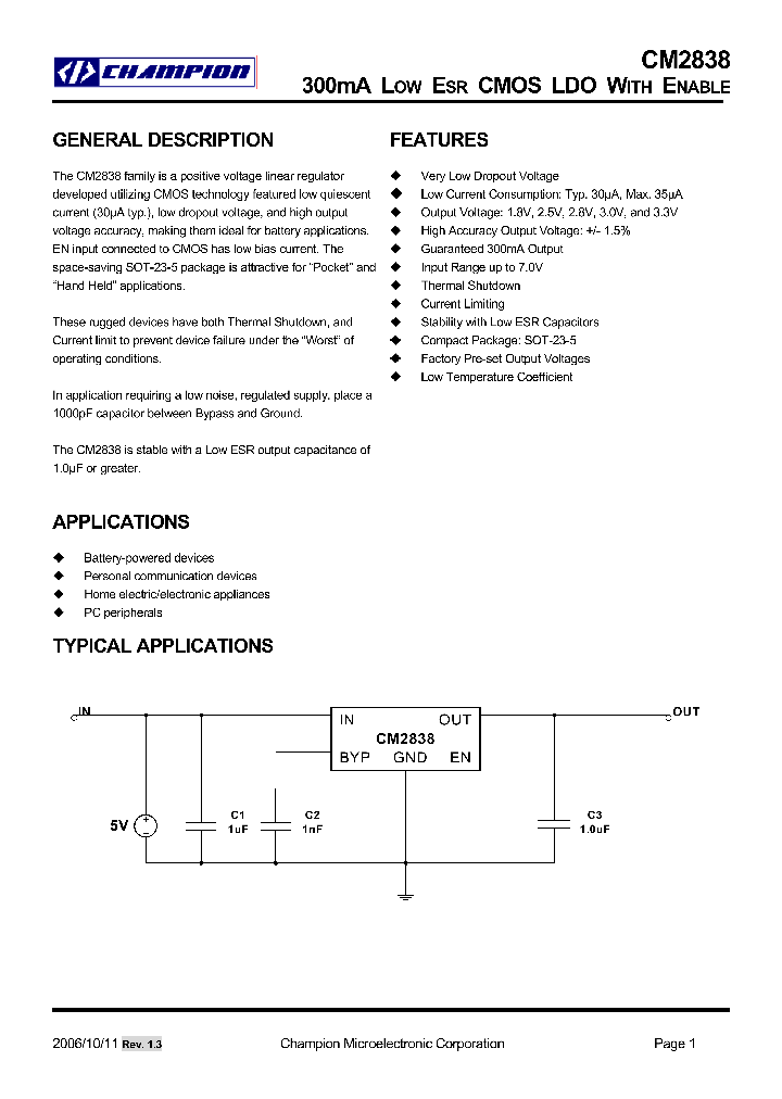 CM2838GPIM25_4519633.PDF Datasheet