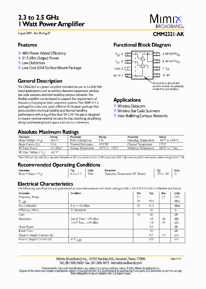 CMM2321-AK_4176605.PDF Datasheet