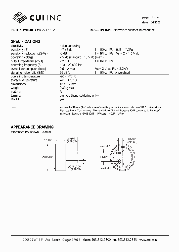 CMR-2747PB-A_4363805.PDF Datasheet