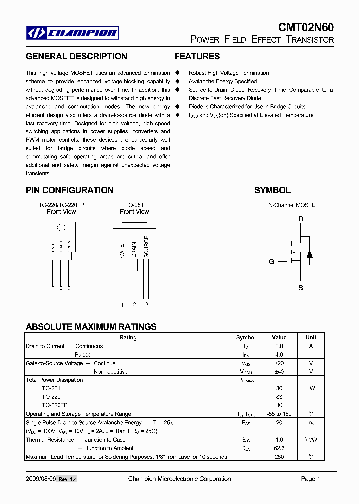 CMT02N60GN220_4896421.PDF Datasheet