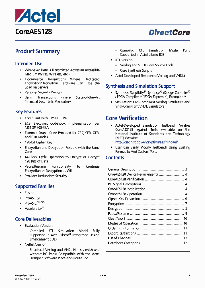COREAES128_4279943.PDF Datasheet