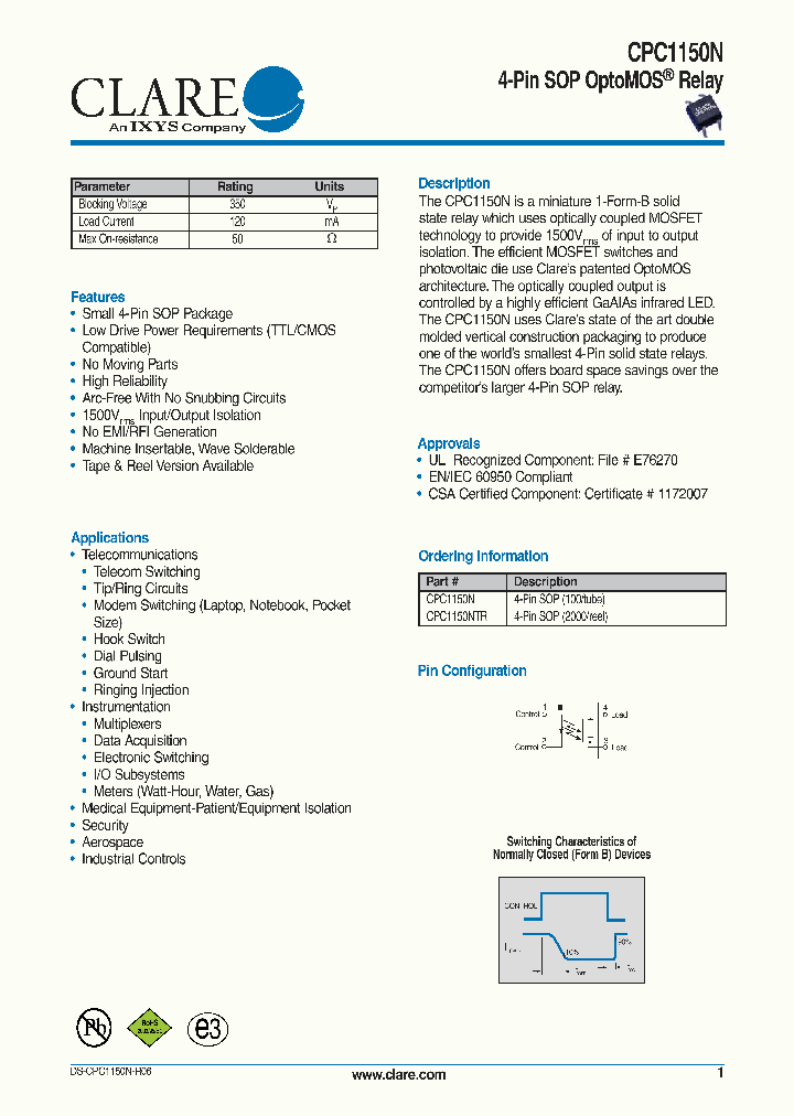 CPC1150N1_4591151.PDF Datasheet